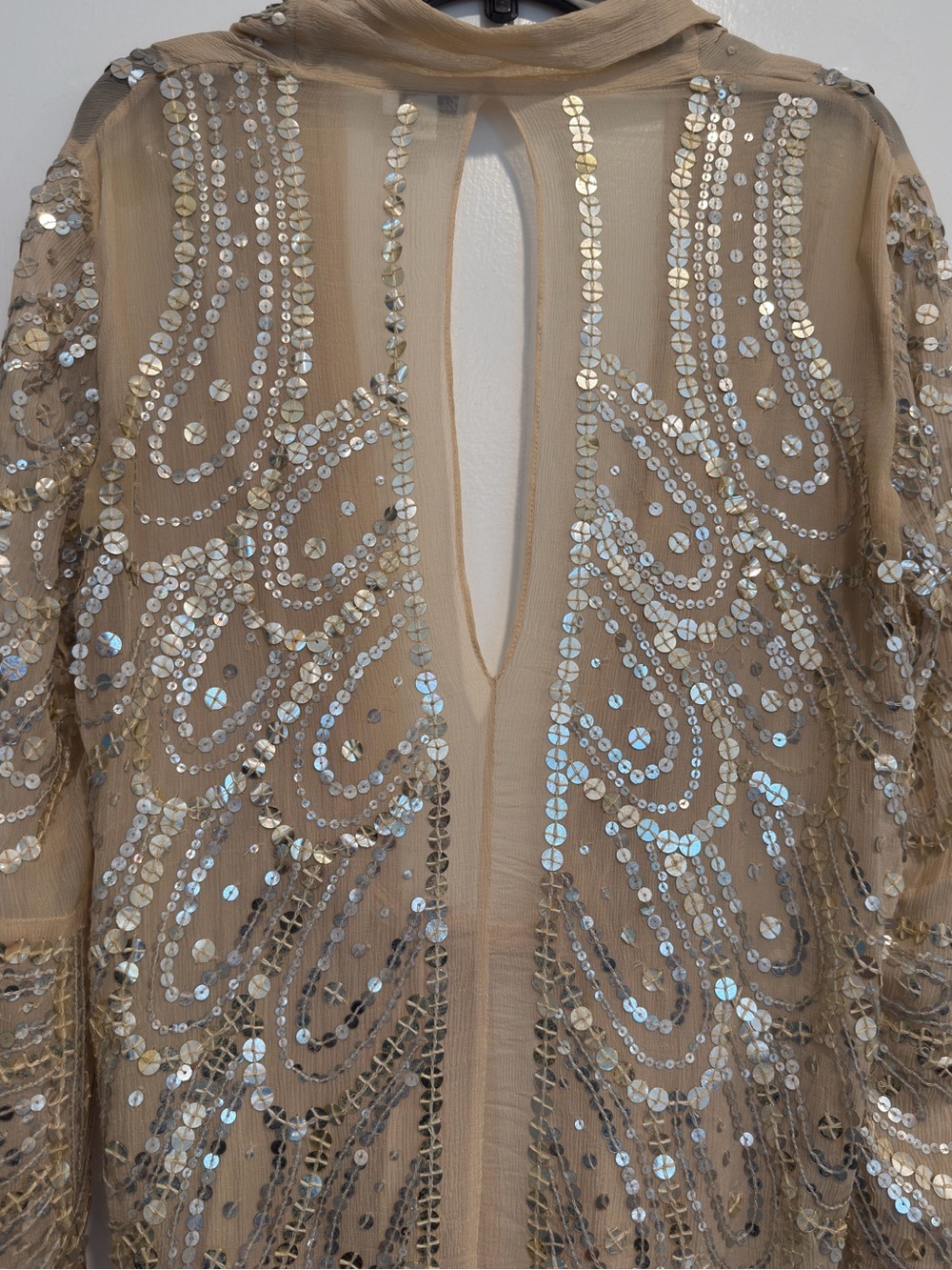 Sheer Sequin Top Cover Up - Picture 3 of 8